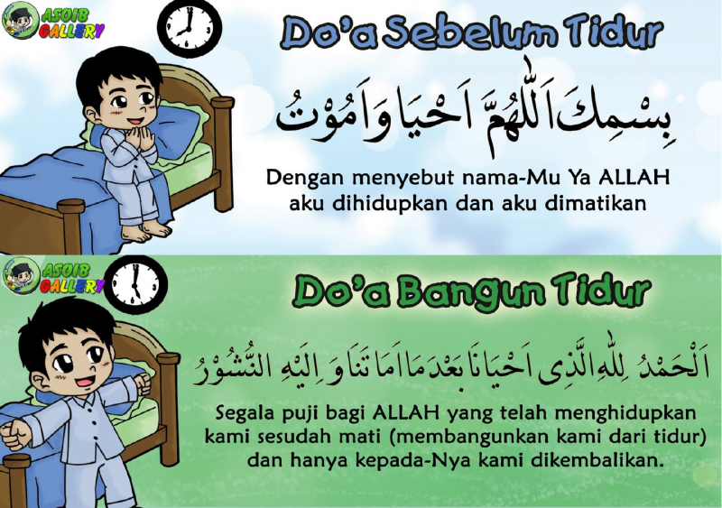 Bacaan Doa Sebelum Tidur Dan Bangun Tidur
