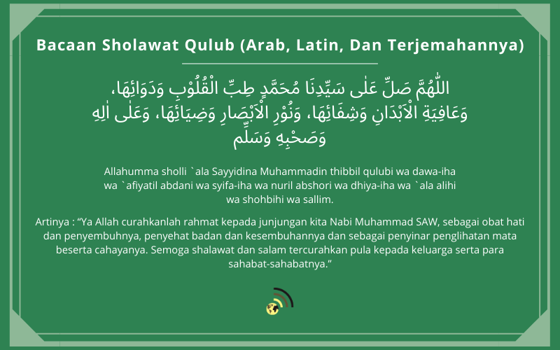 Bacaan Sholawat Qulub (Arab, Latin, Dan Terjemahannya)